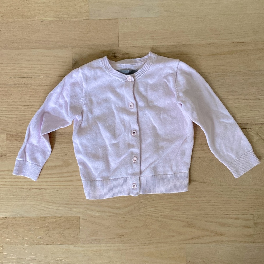 Pale Pink Cotton Cardigan